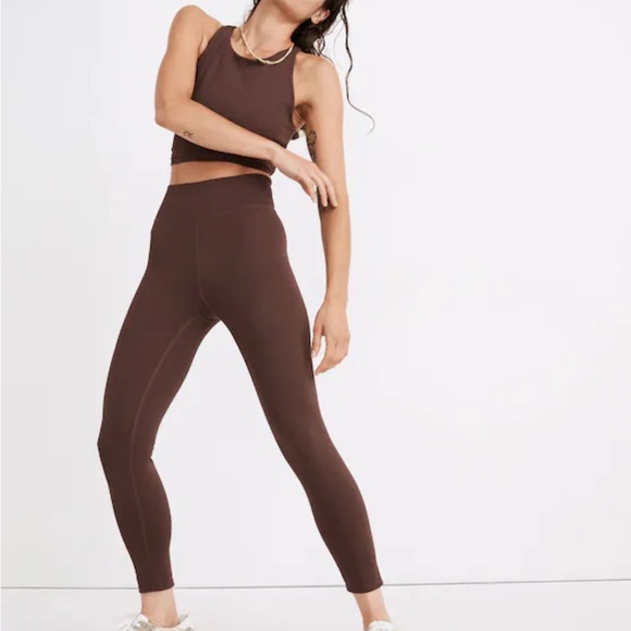 Madewell MWL Form High-Rise 25" Leggings in Hot Cocoa Size XXS NWT - Picture 1 of 10